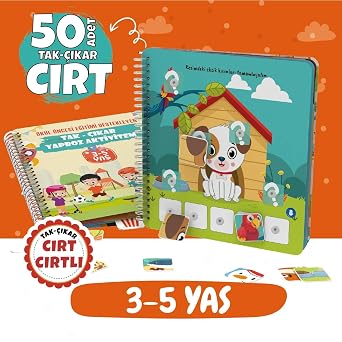 ocu umun C rt C rtl  Yapboz Tak- kar Aktivite Kitab  50 Adet C rt 3-5 Ya , Okul  ncesi E itim