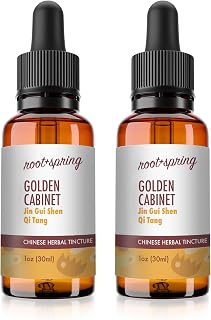 Golden Cabinet – Jin GUI Shen Qi Tang – Jin GUI Shen Qi Wan Herbal Tincture (Liquid Extract) - Concentrate with Dropper - Natural TCM Herb Blend Supplement 1 oz (Pack of 2)
