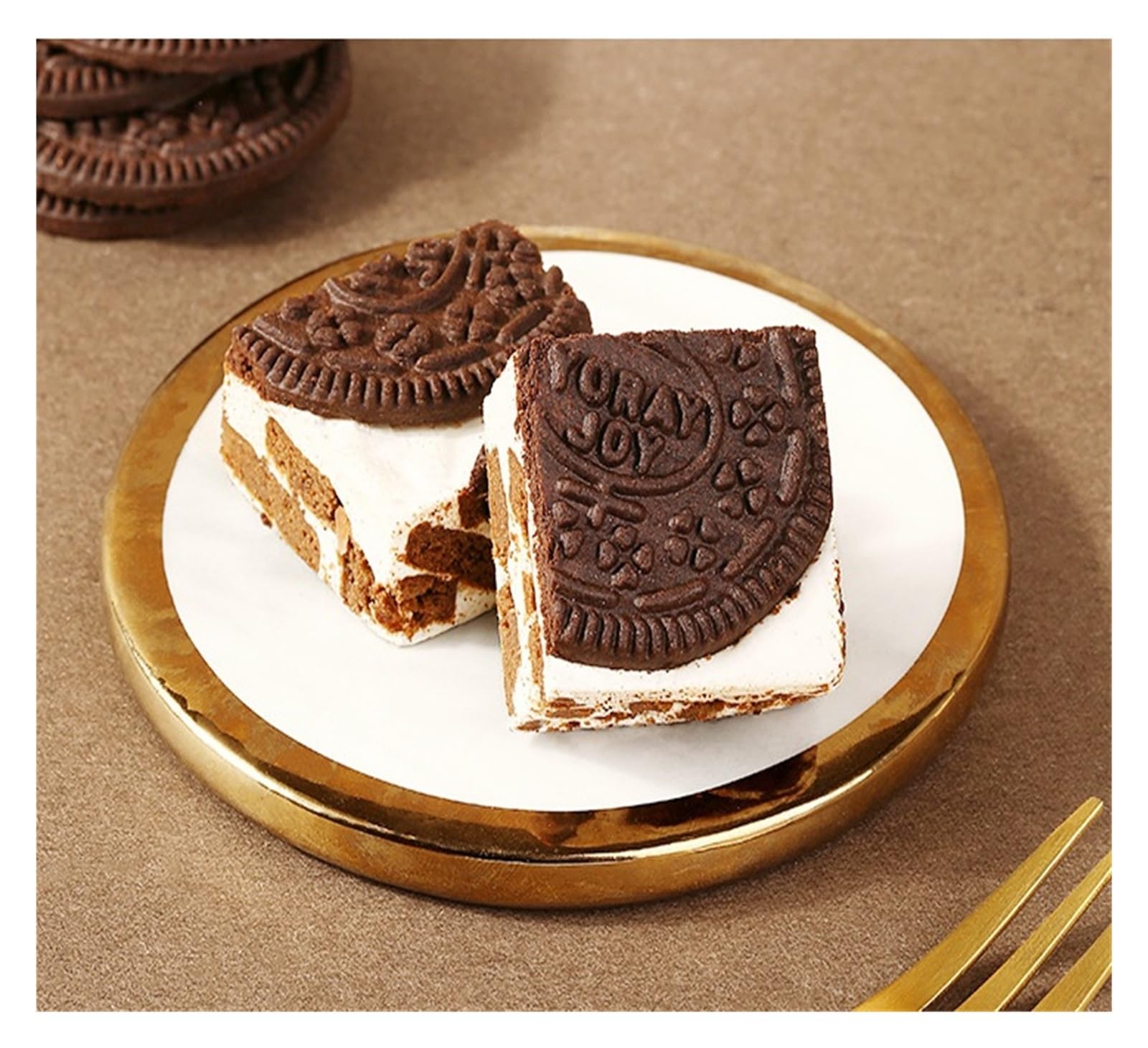Galleta De Cacao A Base De Hierbas Copo De Nieve Crujiente 160g Caja De Calibre 22 Paquetes De Internet Celebridad Pastelería Casual Snack Vaca Leche Hojaldre Caramelo(3pcs)