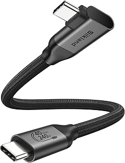 Silkland 40Gbps Cavo Thunderbolt 4 Compatibili, Cavo USB4 30CM, 8K/6K/5K@60Hz 4K@144Hz HDR, 240W PD3.1 Cavo USB Type-C per...