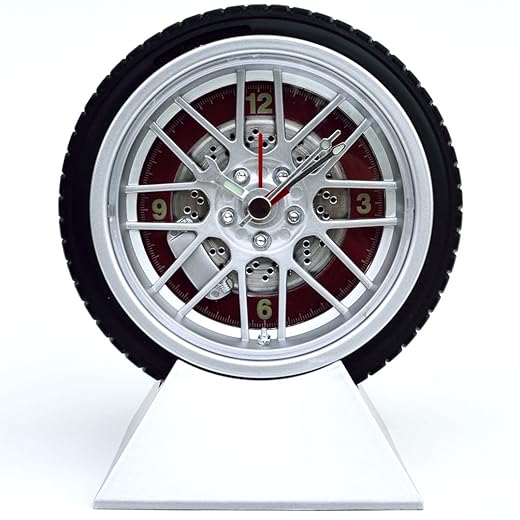 Wheel and Tire Desk Clock