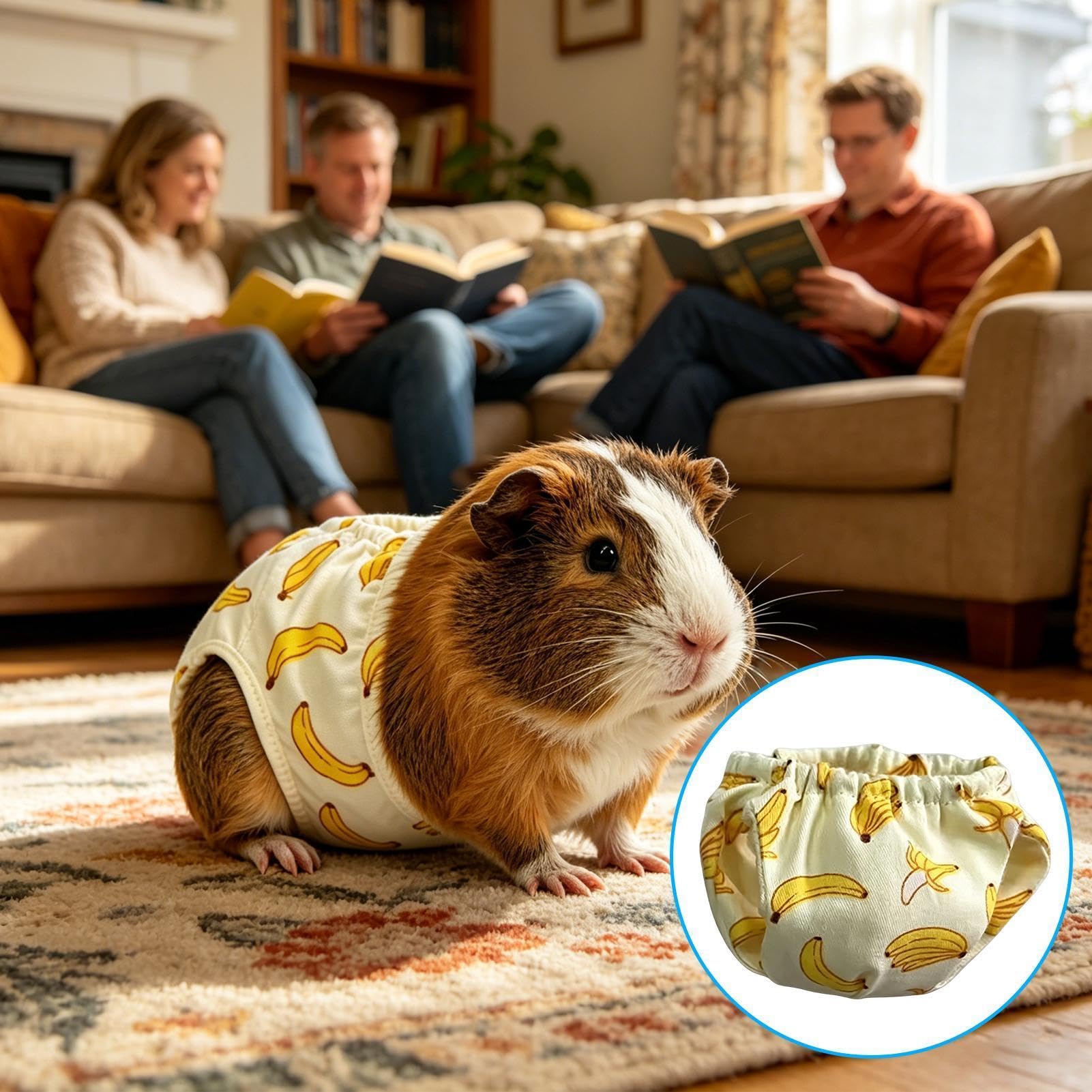 Pieluchy wielokrotnego użytku, nadająca się do prania, regulowana odzież dla zwierząt domowych, wysoka chłonna osłona dla małych wiewiórek, wygodne akcesoria ochronne do higieny zwierząt domowych