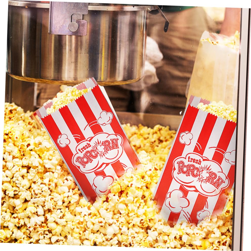 Sachets de pop-corn écoresponsables en papier résistant pour buffet élégant