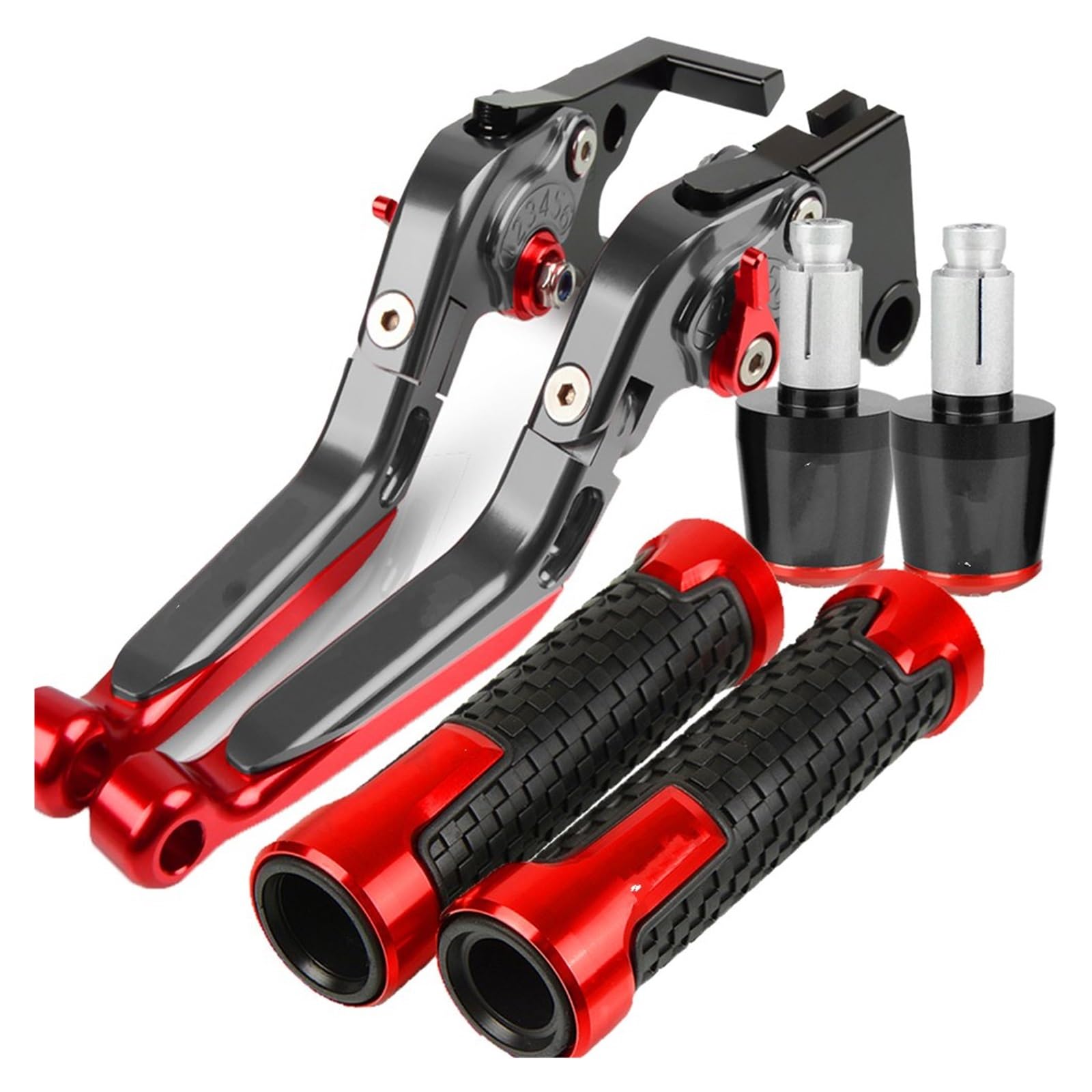 Pbqenxb Break and Clutch Levers for CBR125R for CBR150R for CBR250R for CBR250RR 2011-2018 Motorcycle Brake Clutch Levers & Handlebar Grips Ends