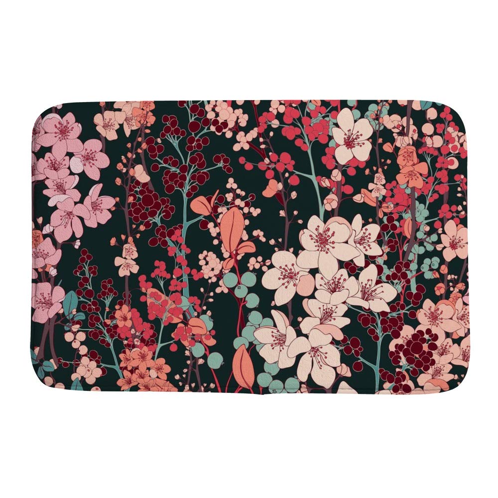Tapis de bain velours corail ultra absorbant et lavable en machine