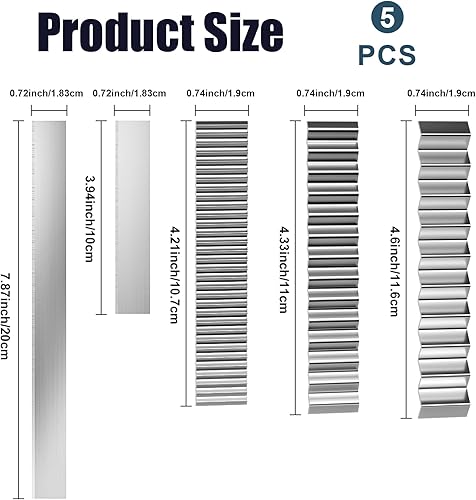 Miniatura 2 de Cortadores flexibles de arcilla polimérica, cuchillas de acero al carbono, hoja de tejido de anillos de grosor, cuchillo de moldeo, cortadores de