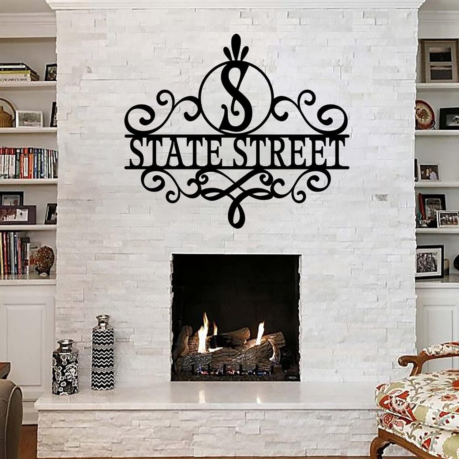 24in Customized House Number and Initial Monogram, for Front Door Porch Entryway Wedding Anniversary Birthday, Shipped from USA