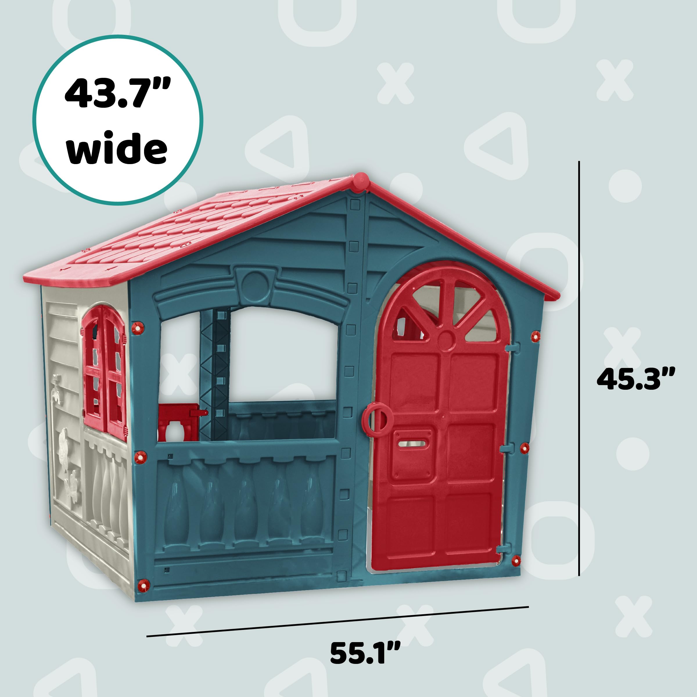 Parque Infantil Exterior Palplay Casa De Juegos House Of Fun Para