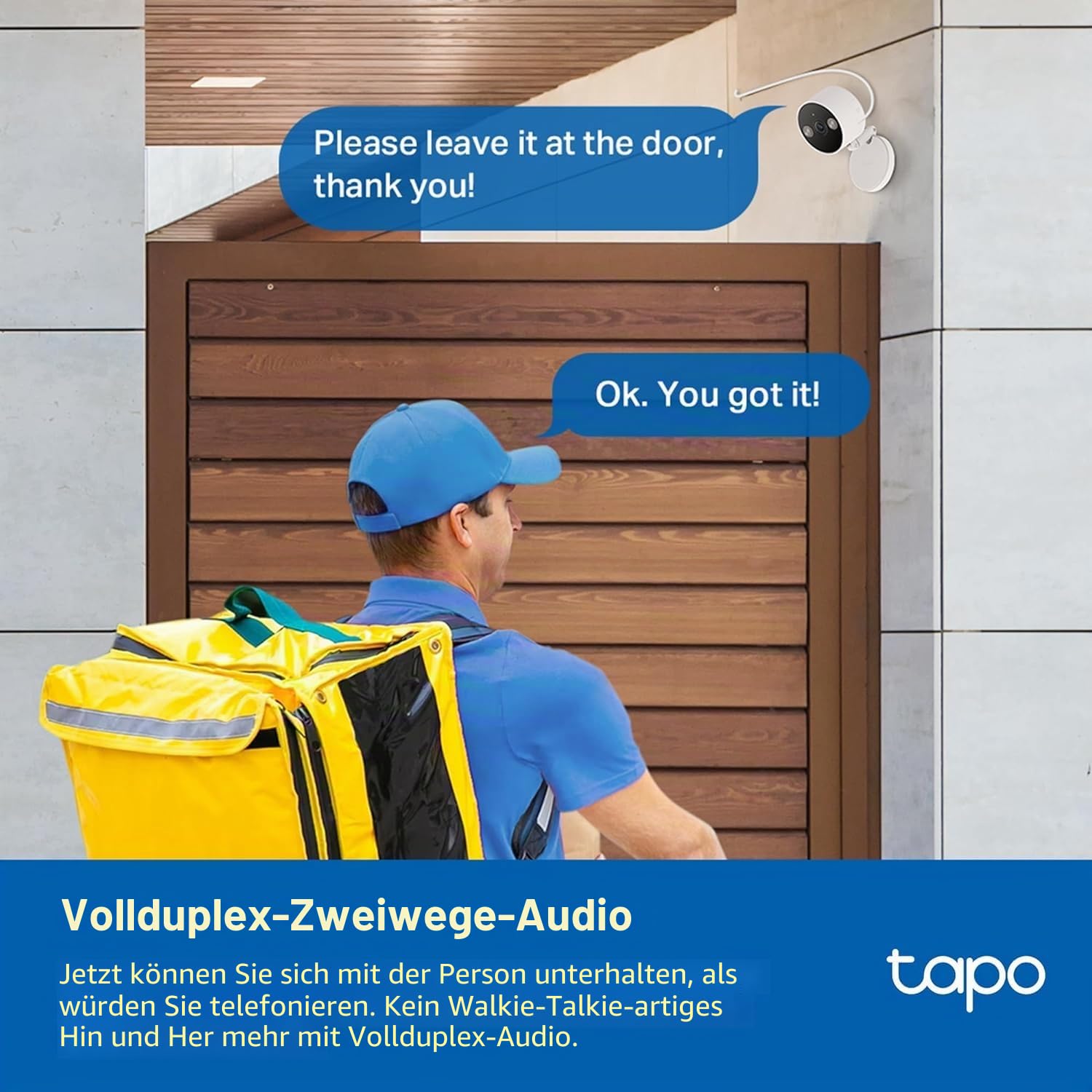 TP-Link Tapo C120 Überwachungskamera innen & außen,Magnetische Basis,2K Auflösung, Eingebaute Duale Spotlights,bis zu 512 GB lokaler Speicher auf SD Karte, IP66,kompatibel mit Alexa & Google Assistant