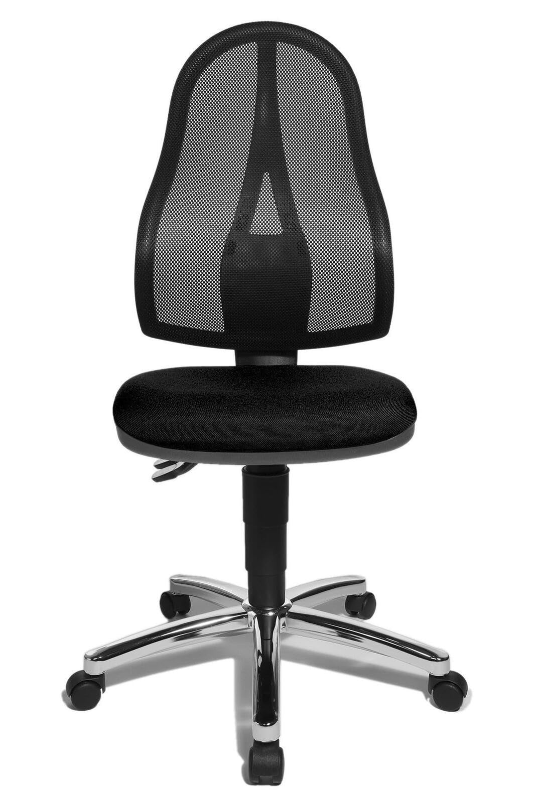 TopstarPoint 60 Swivel Office Chair with Mesh Back without Armrests Black