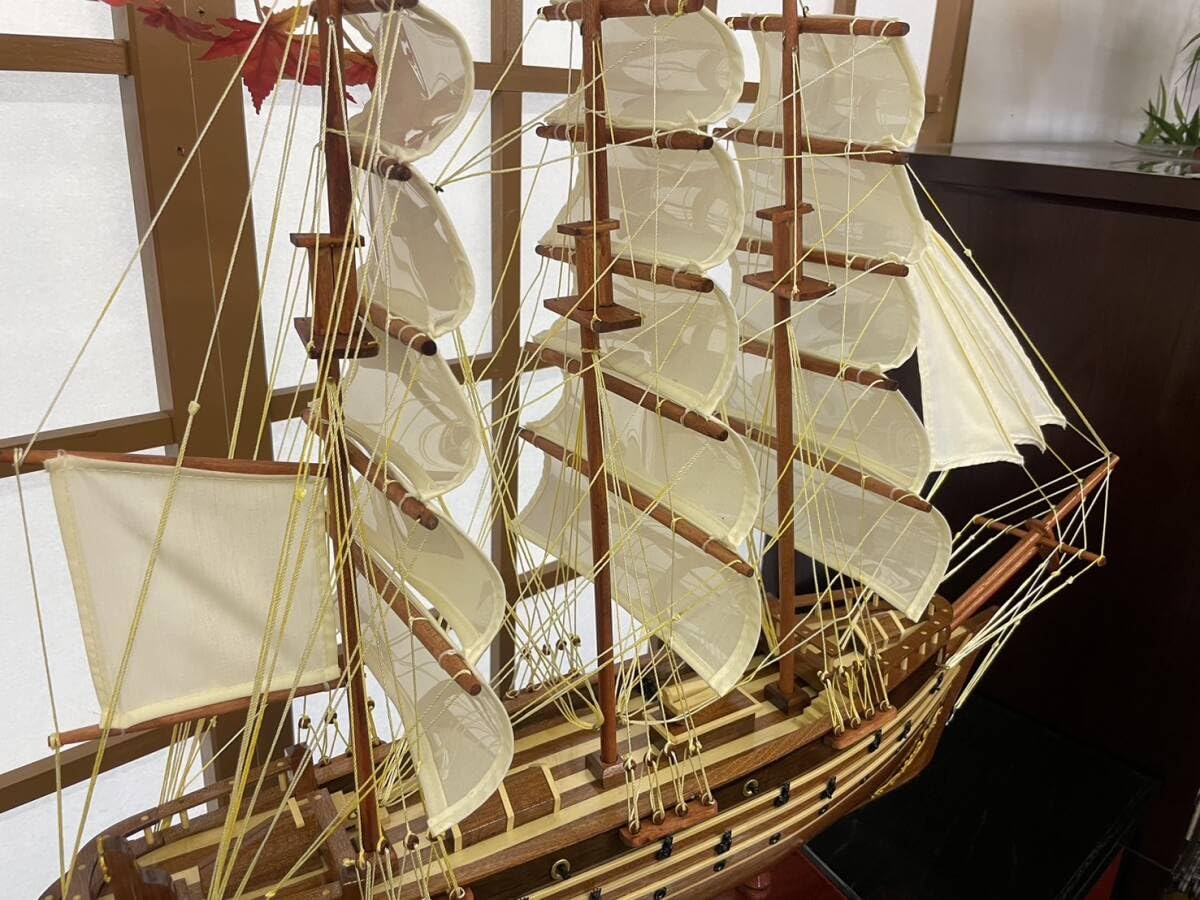 帆船模型　FRANCE Ⅱ フランスⅡ　船　モデルシップ　職人手作り　舟　軍艦 帆船模型 FRANCE Ⅱ フランスⅡ 船 モデルシップ 職人手作り 舟