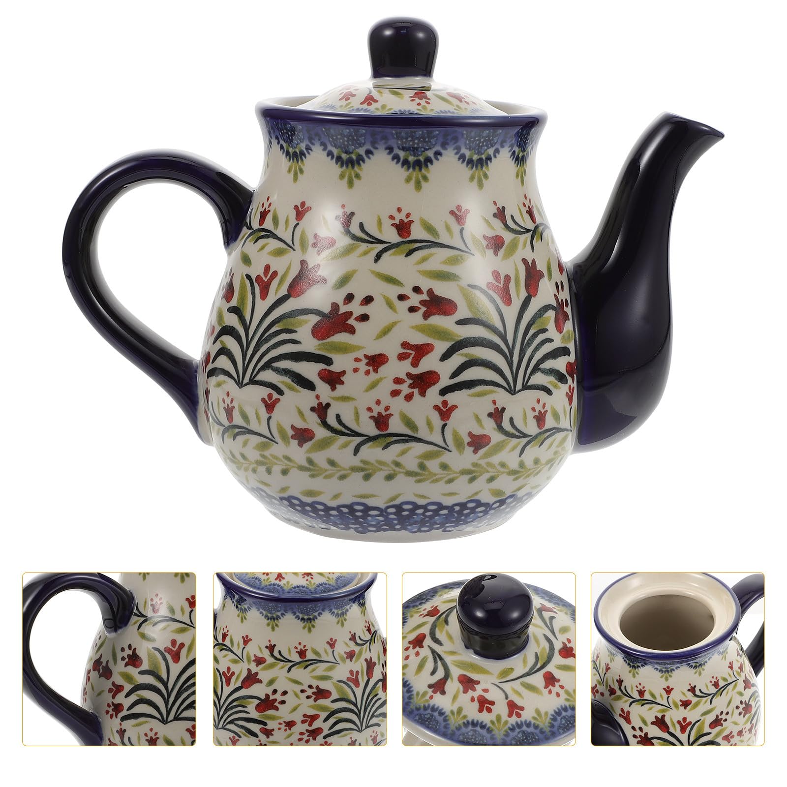 SUPVOX Teiera in Ceramica Porta Tè Multiuso, Bollitore D'acqua Fredda per Casa e Ufficio, Pentola Portatile per Infusi e Tisane, Adatta a Ristoranti e Sale da Tè