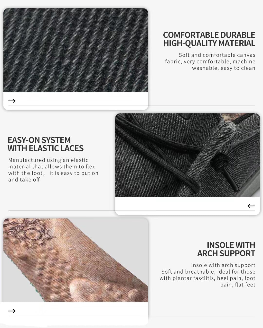 1TAZERO Men's Extra Wide Slip-On Shoes Loafers Orthopedic Diabetic Shoes for Swollen Feet Comfortable Walking with Arch Support for Plantar Fasciitis - Image 5