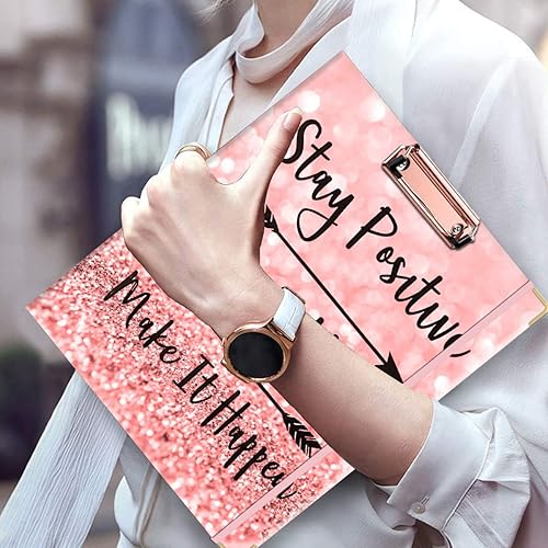 Miniatura 7 de Lateefah Carpeta de 3 anillas carpeta de anillos redondos de 1 pulgada con 5 separadores de pestañas bonitas carpetas de portapapapeles con 2