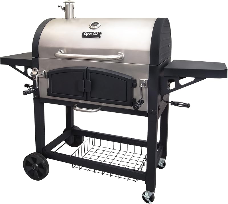 Parrilla de carbón de doble cámara Dyna-Glo DGN576SNC-D XL Premium