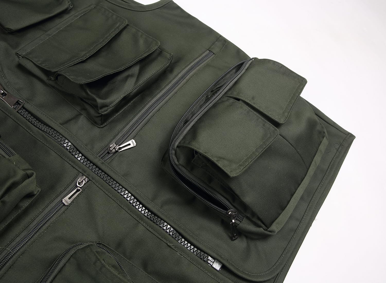 Men’s Fishing Vest Summer Outdoor Work Safari Travel Photo Vest with Multi Pockets - Image 5