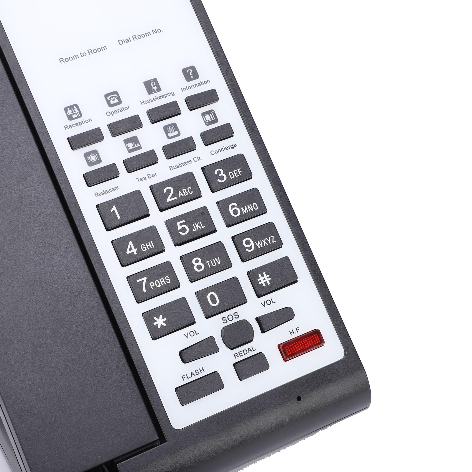 Telefono Fisso con Filo Controllo Volume Voce Chiara Chiamate in Vivavoce per Casa Hotel Banca Ufficio Bianco 1 Set