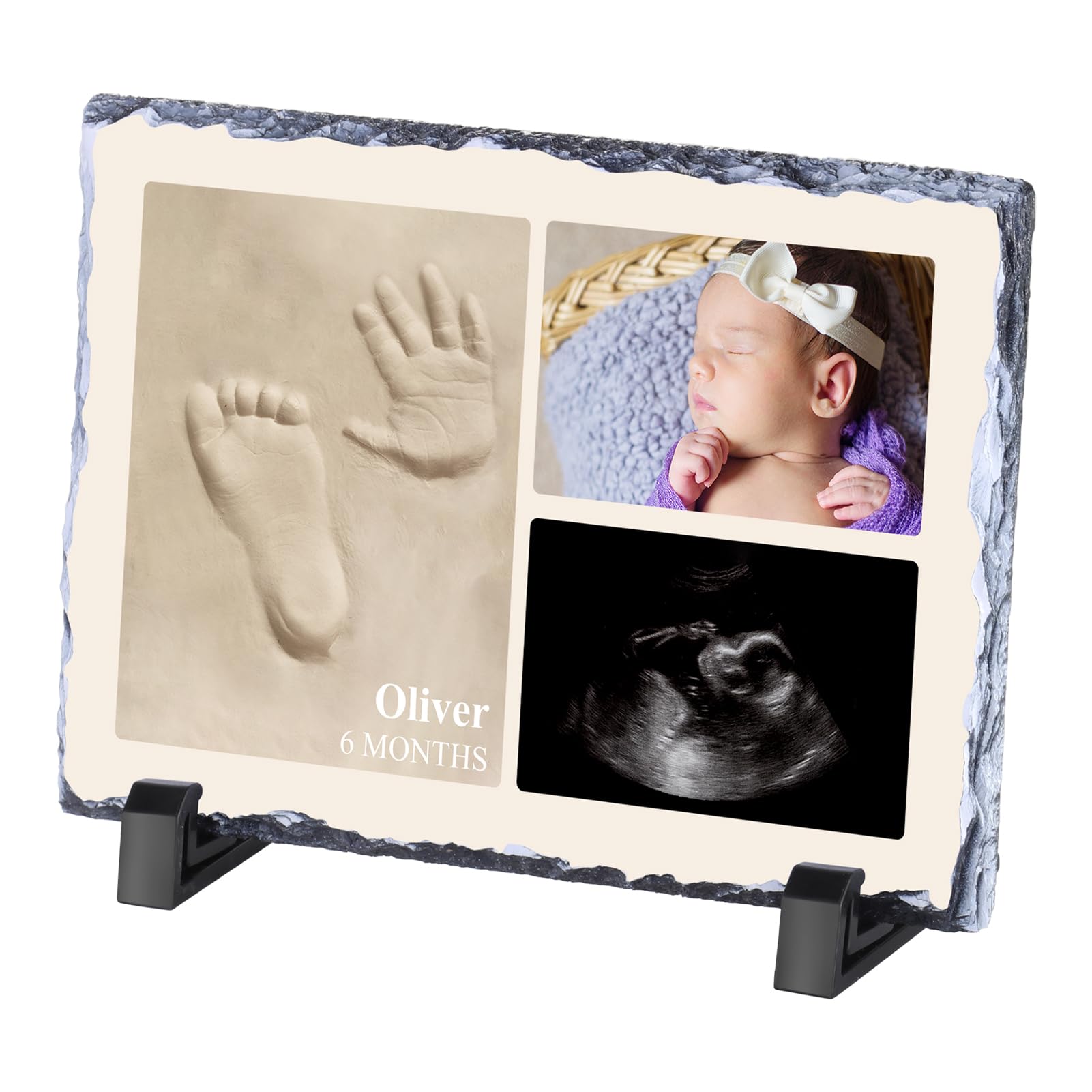 Custom Sonogram Picture Frame, Personalised Ultrasound Picture Frames for Pregnancy Announcement, Baby Keepsake Frames Baby Shower Customised Pregnancy Gifts for Expecting Mom