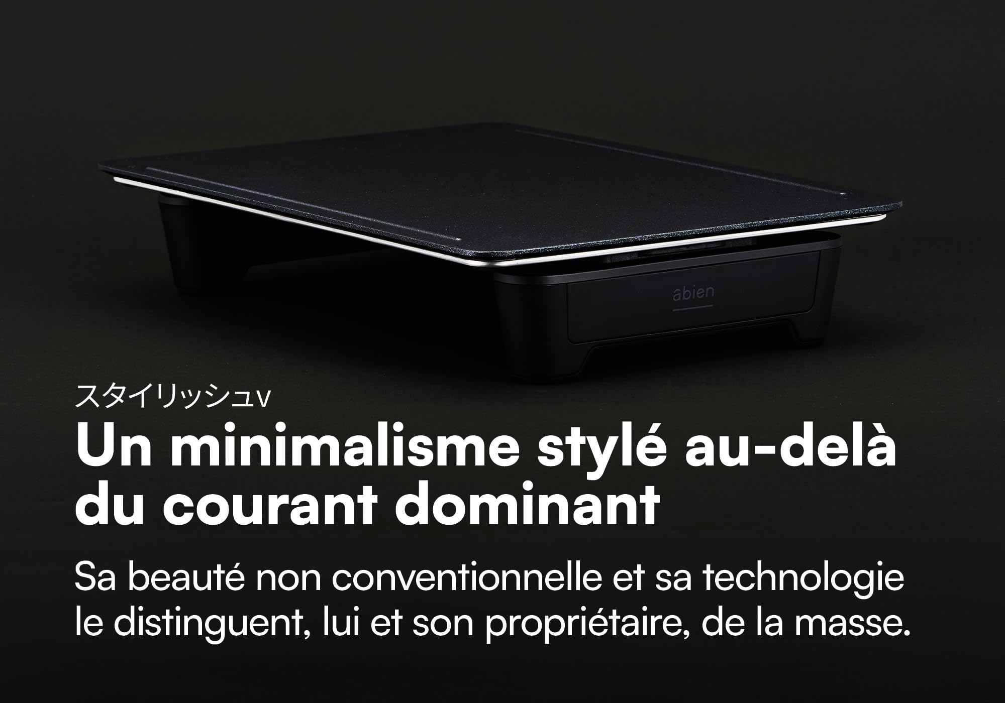 abien MAGIC GRILL – Grill japonais Teppanyaki pour intérieur/extérieur – Température jusqu’à 245 °C – Facile à nettoyer – Revêtement antiadhésif sans PFOA/PFOS