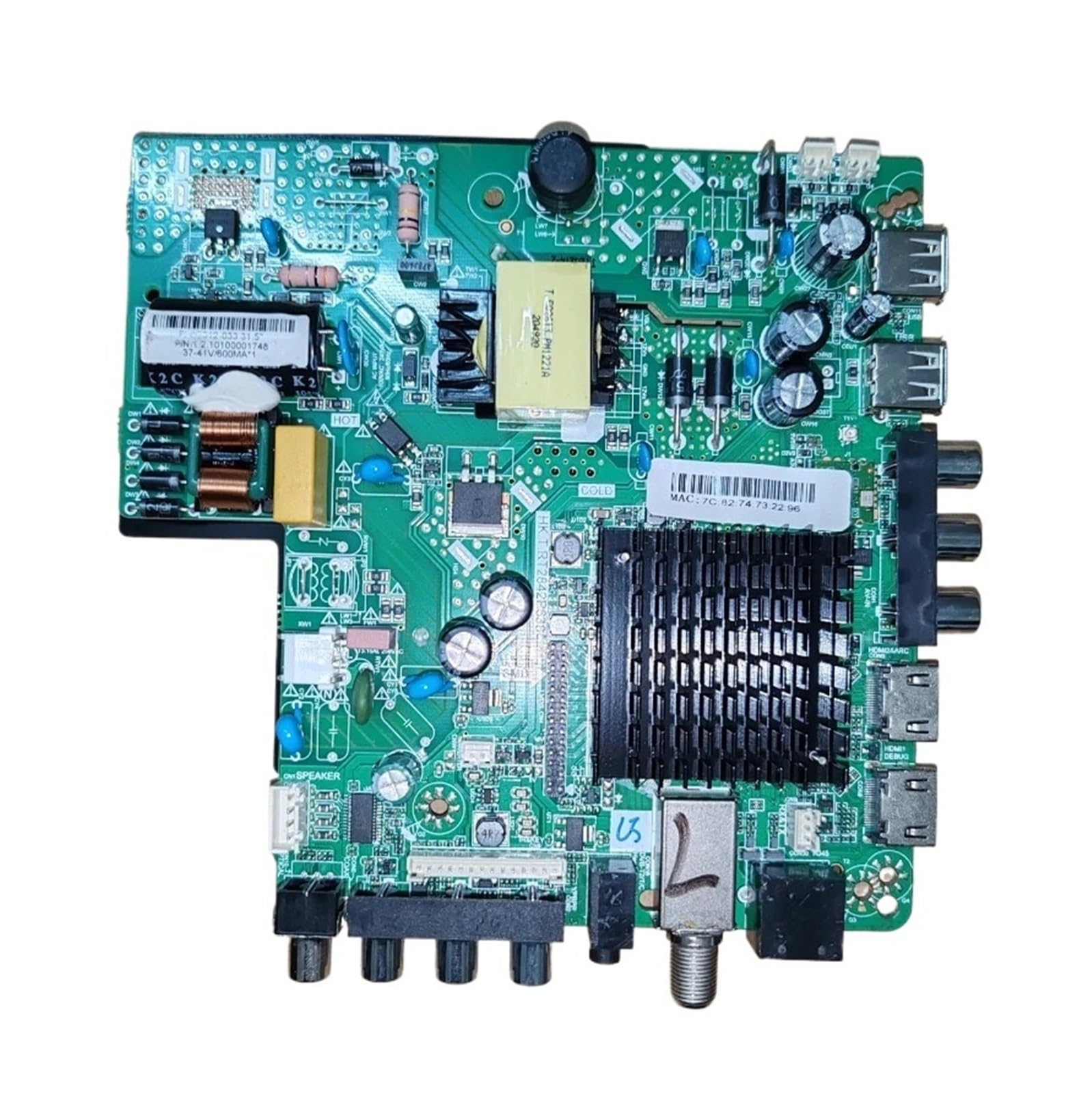 Carte mère TV HK.T.RT2842P638 avec Wifi intégré pour dalle HD 1366x768