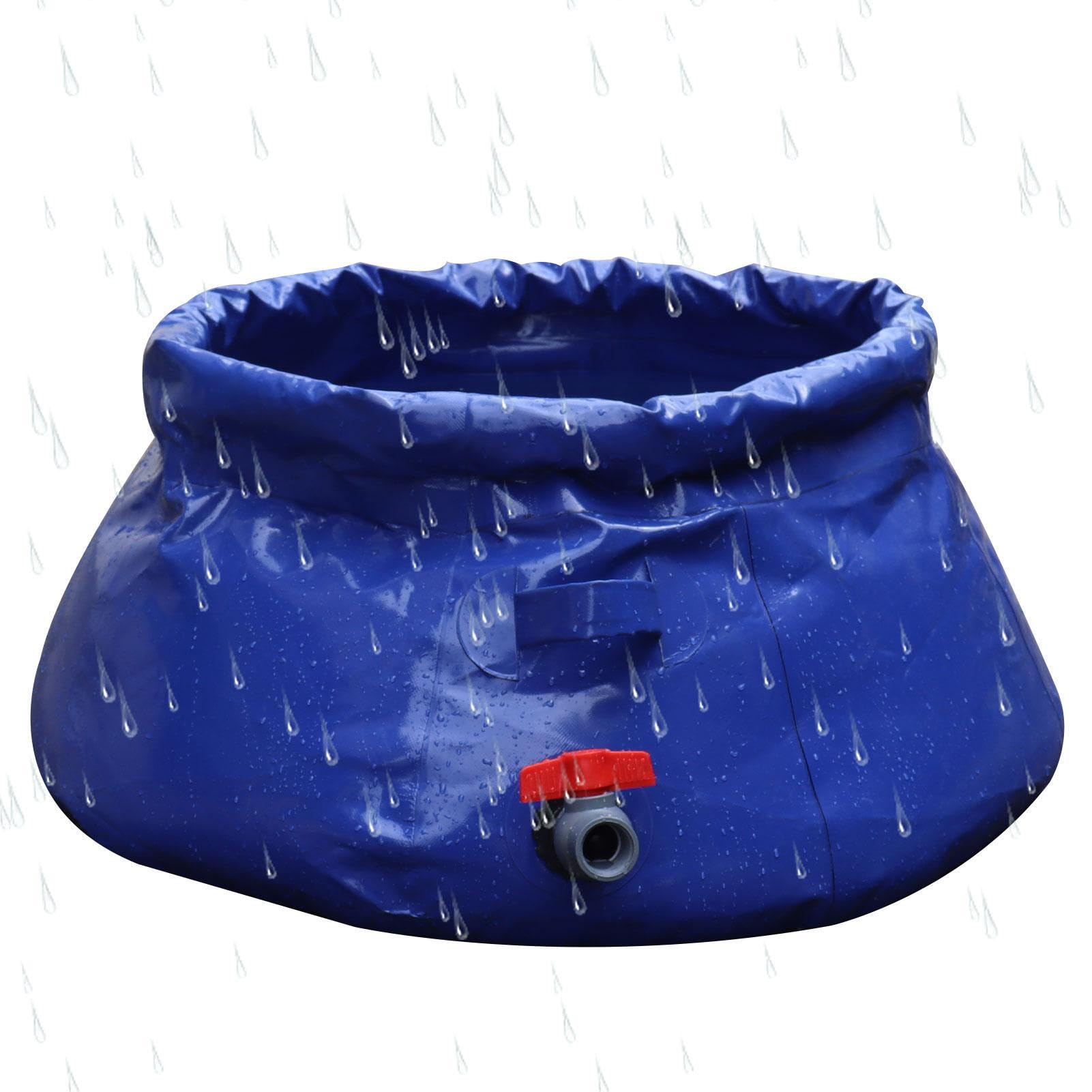 Almacenamiento Agua, Tanques Agua Lluvia Plegables: Tanques recolección Agua Lluvia con Grifo, Almacenamiento Agua Reutilizable para riego agrícola