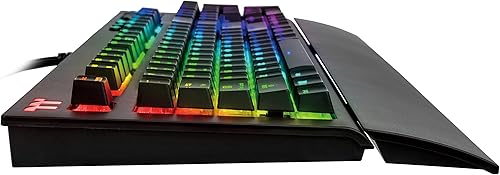 Vista 3 de Thermaltake Tt Premium X1 RGB Smartphone habilitado por voz AI 16.8 millones de colores con 12 efectos de iluminación Cherry MX Blue Switches