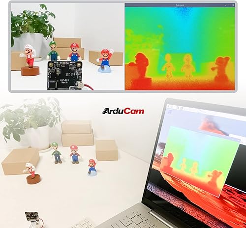Miniatura 7 de Arducam Cámara ToF, módulo de cámara enrollable a color de 0.43MP con estuche para Raspberry Pi y Nvidia Jetson Board, solución de detección de