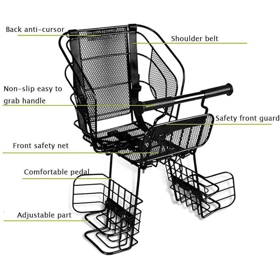 Amazon.co.jp: 子供用自転車後部座席、40Kg耐荷重、分解が簡単な