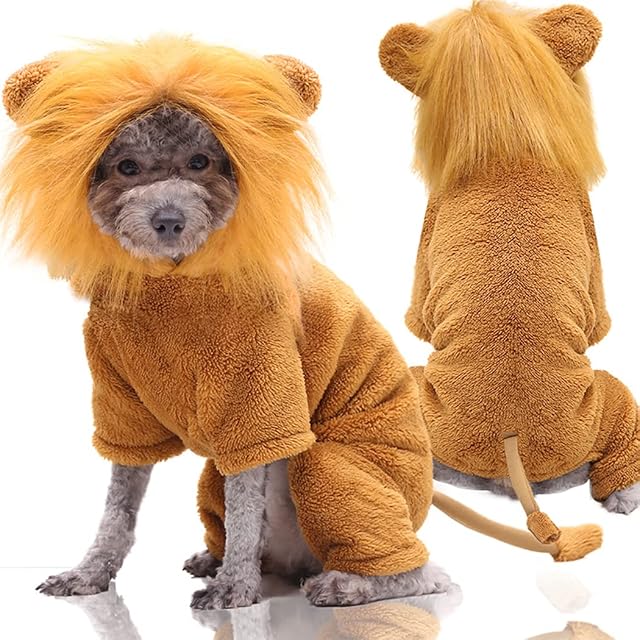 XIAOYU Ropa para Mascotas Cachorro Perro Gato Sudadera con Capucha suéter cálido Disfraz hallowween Cosplay…