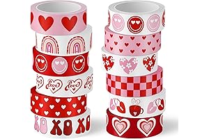 Washi Tape Valentine's Day Gift Wrapping Paper