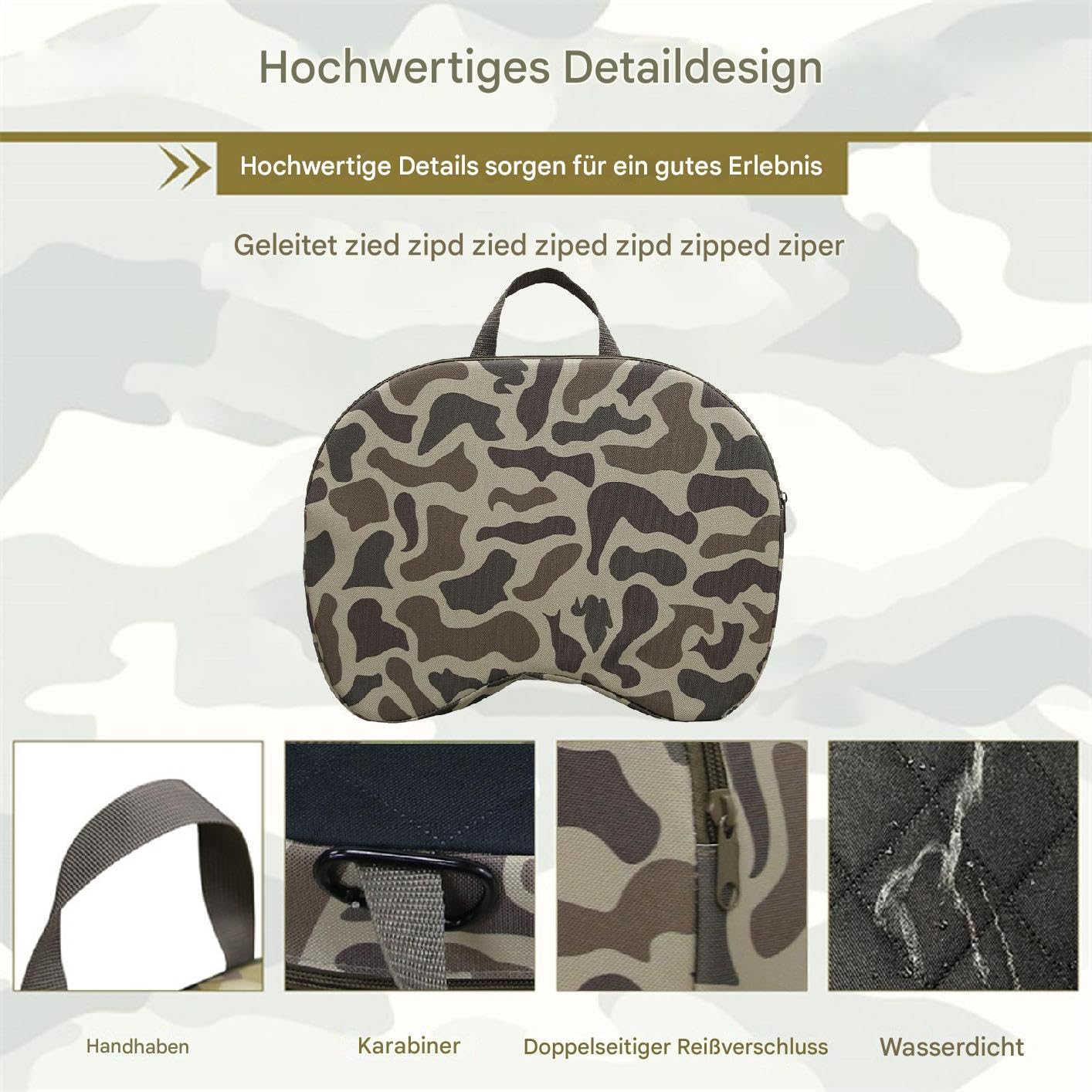 Generisch Jagd-Sitzkissen – Dickes, wasserdichtes Outdoor-Kissen für die Jagd, tragbare Sitzmatte für Camping, leichte Sitzkissen f́ür Ĵagd und Camping