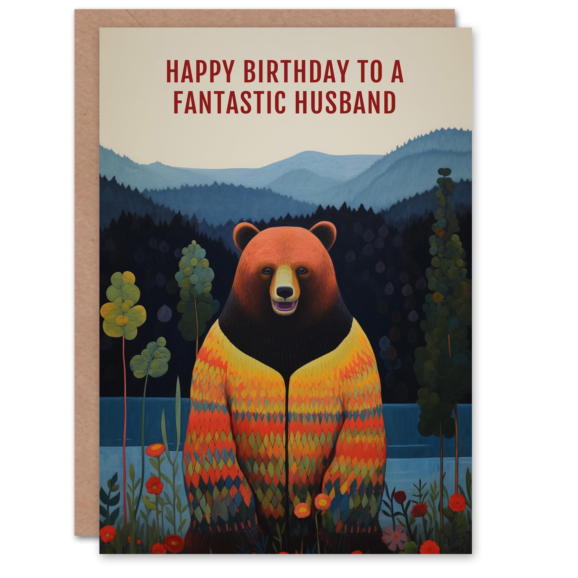 Artery8 Men's Birthday Card - Husband - Greeting Card