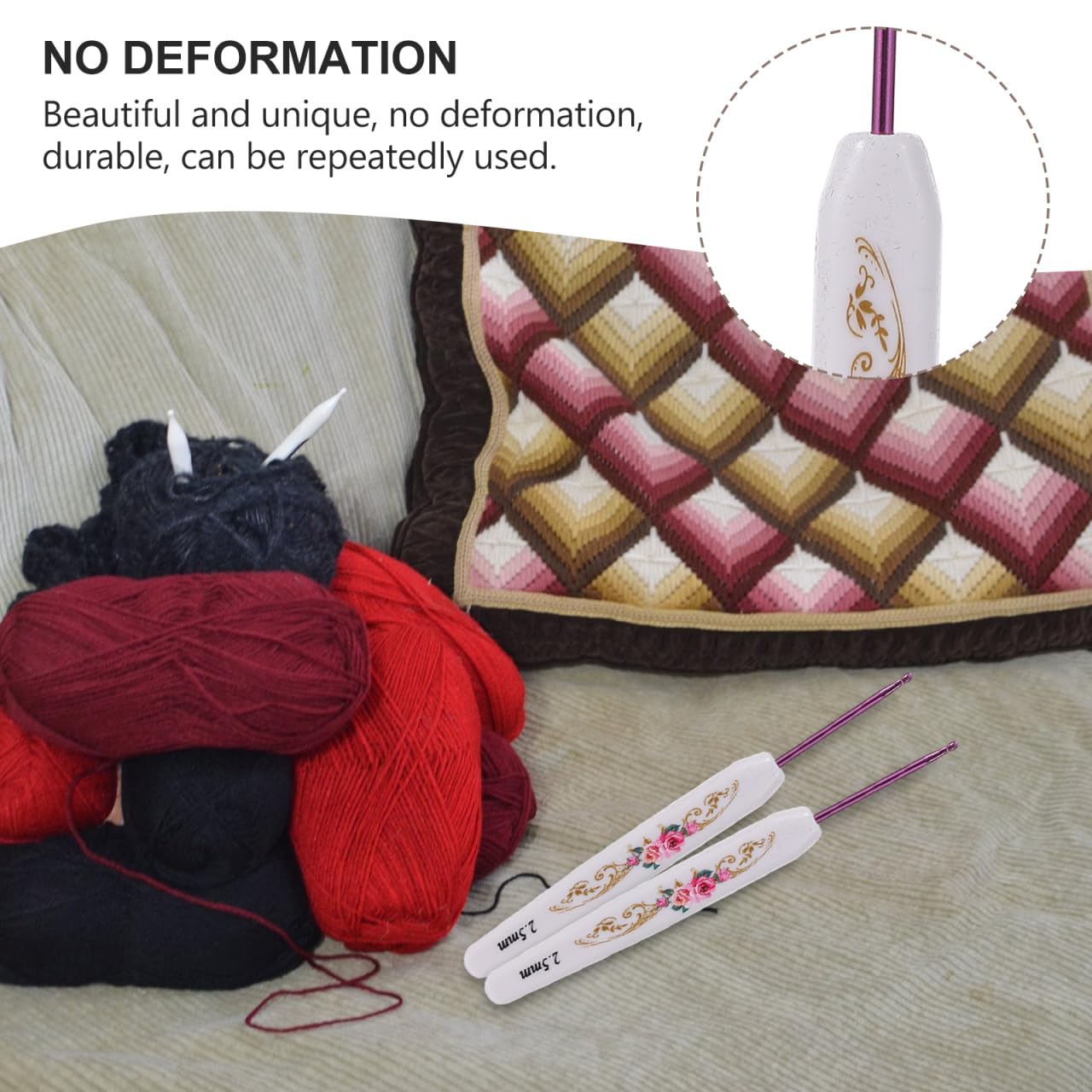 Kit de 16 Agujas de Tejer Crochet para Principiantes con Bolsa