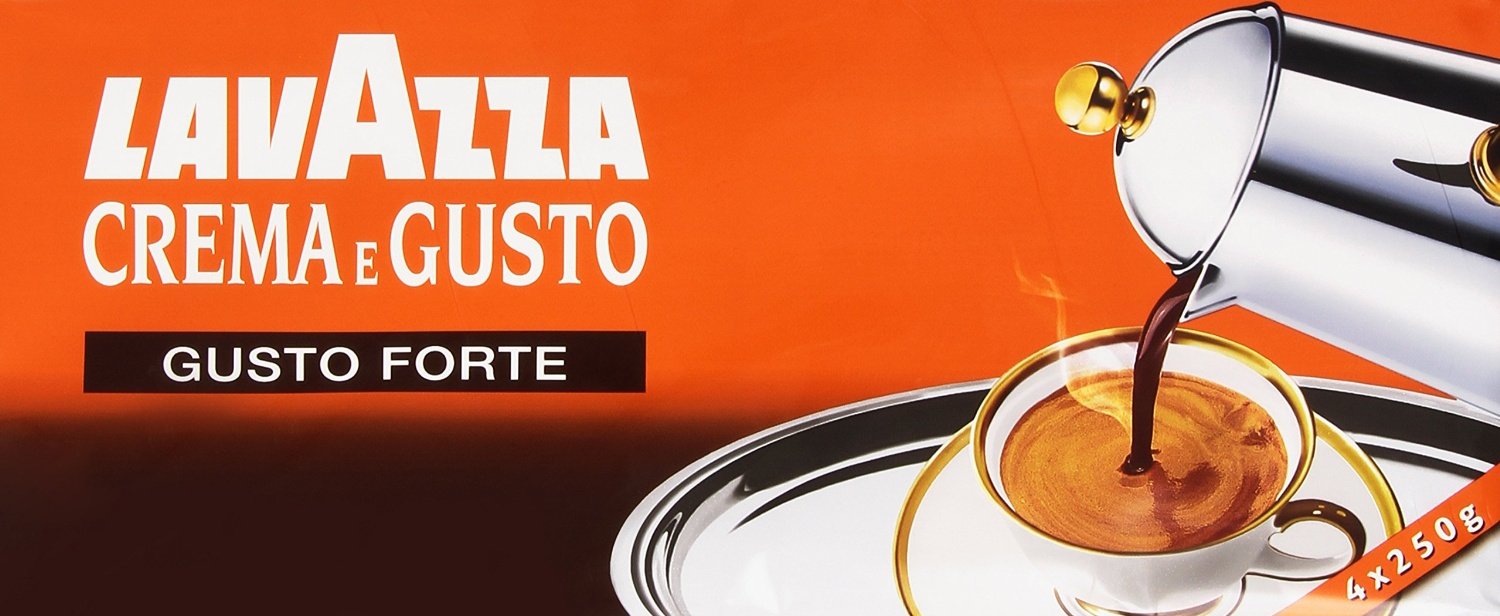 LavazzaCrema e Gusto forte ground coffee 1kg pack