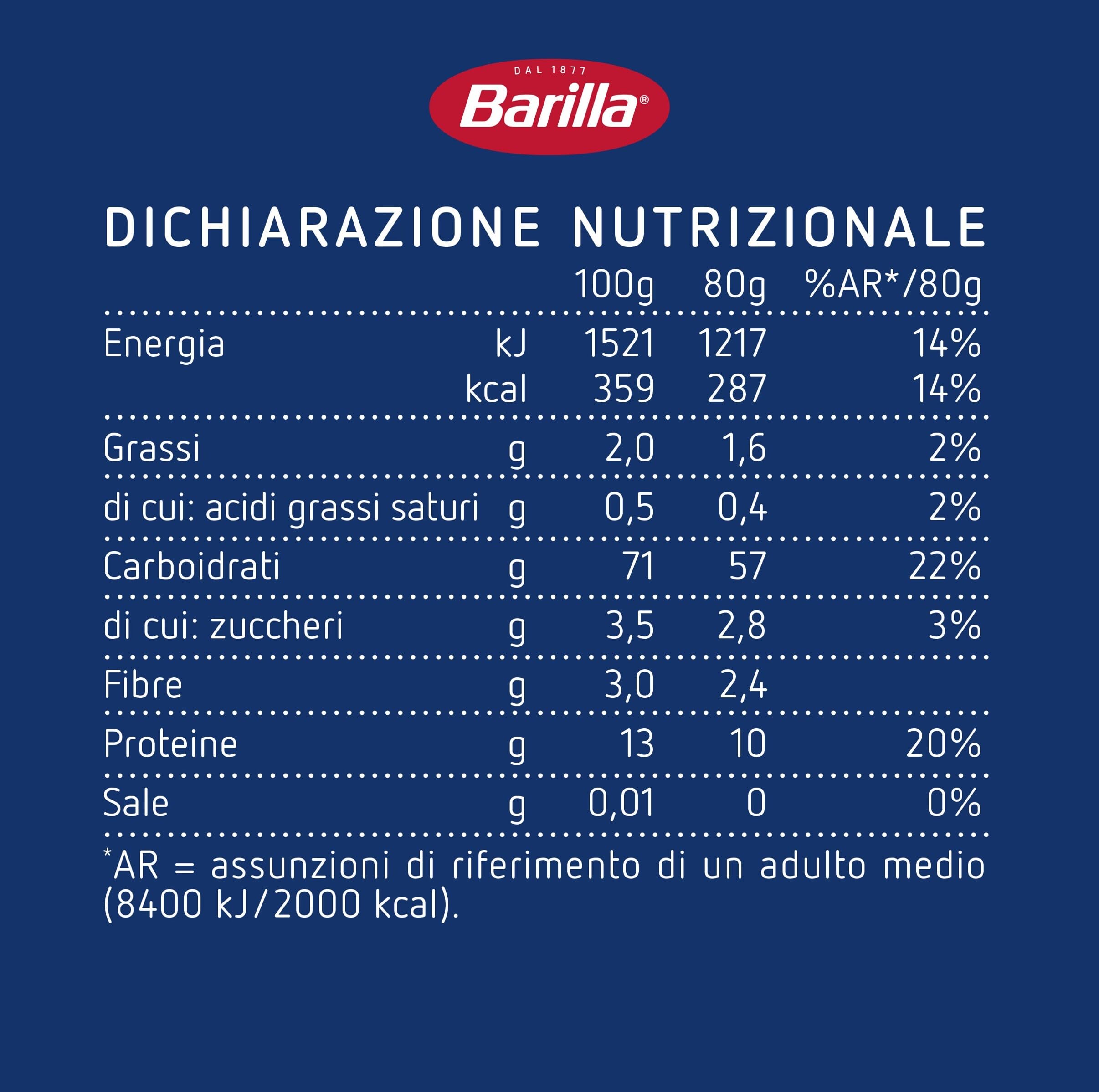Barilla Classique - Spaghetti n. 5 à la semoule de blé dur toujours al dente - 1 kg (L'emballage peut varier) - 2