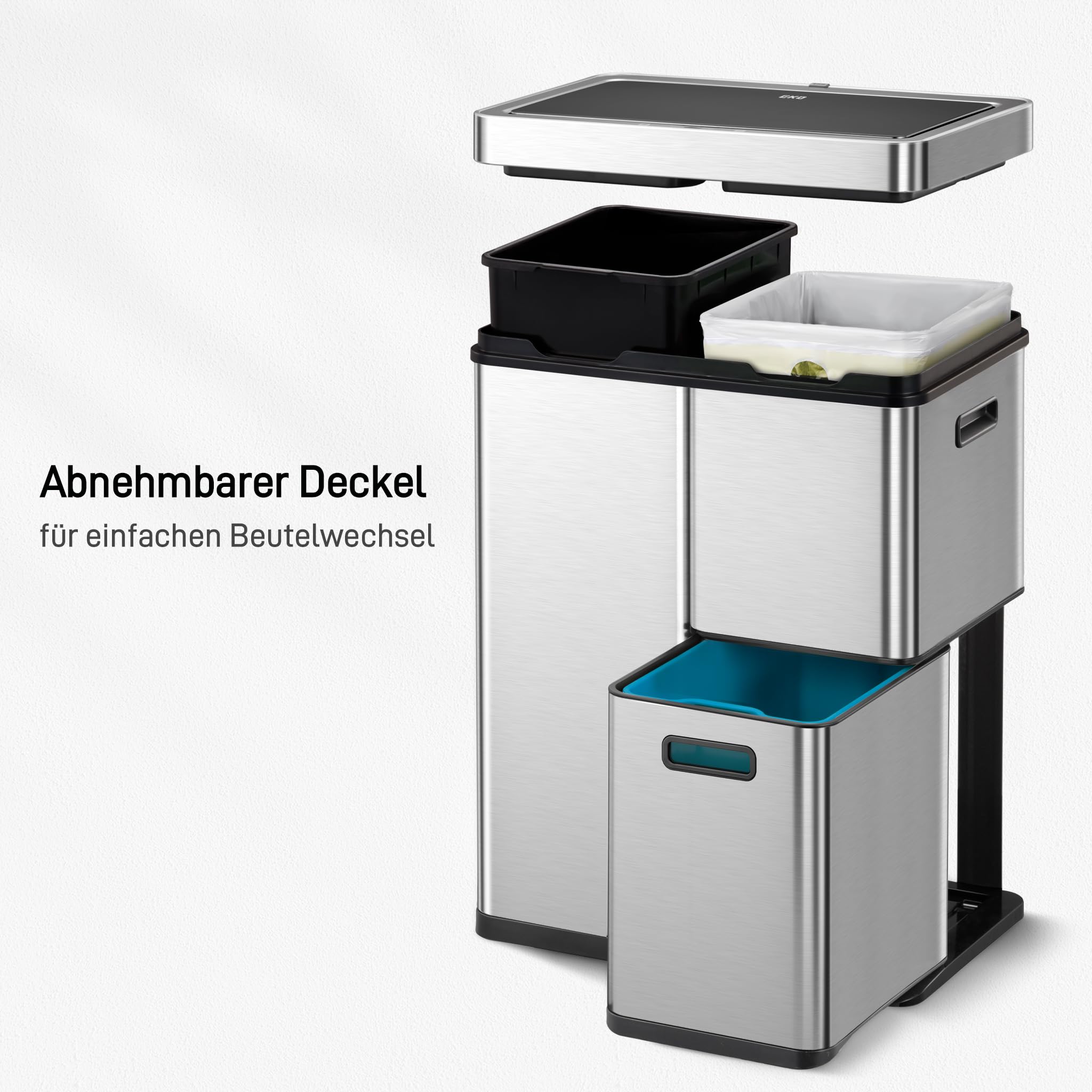 Eko Mirage Plus Mülltrennsystem mit 3 Fächer – Bild 7