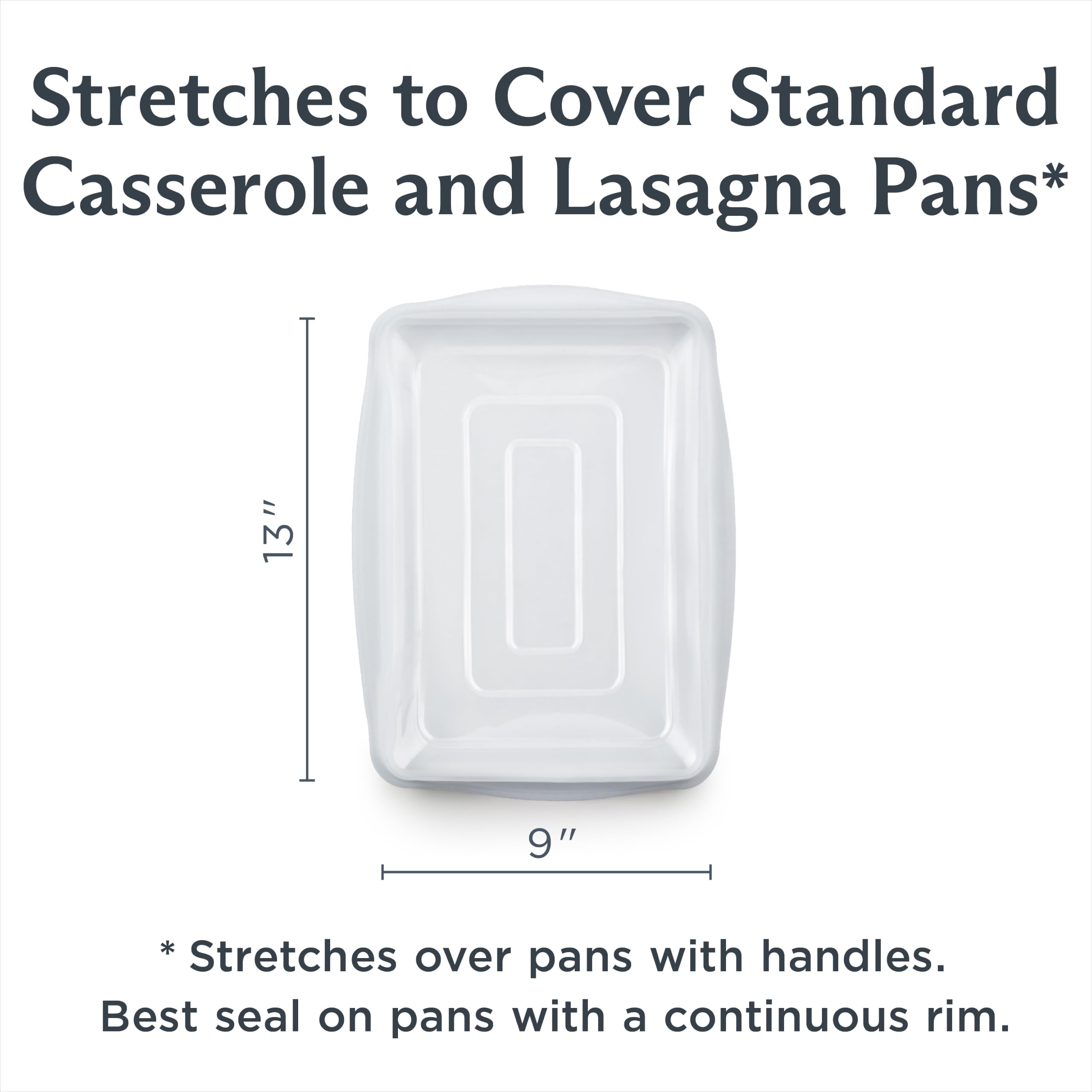 Stasher Silicone Rectangle Lid - Food Cover for 9x13 Pans -4