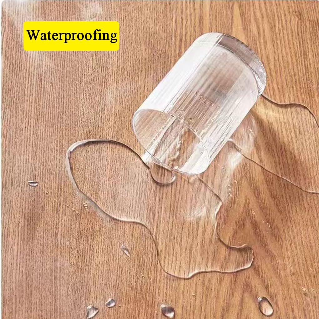 Tappetino protettivo per sedia da ufficio Trasparente, 1.0mm Tappeto Trasparente Rotondo Antiscivolo Impermeabile Tappetini per sedie per Pavimenti Duri-Diametro: Ø120cm