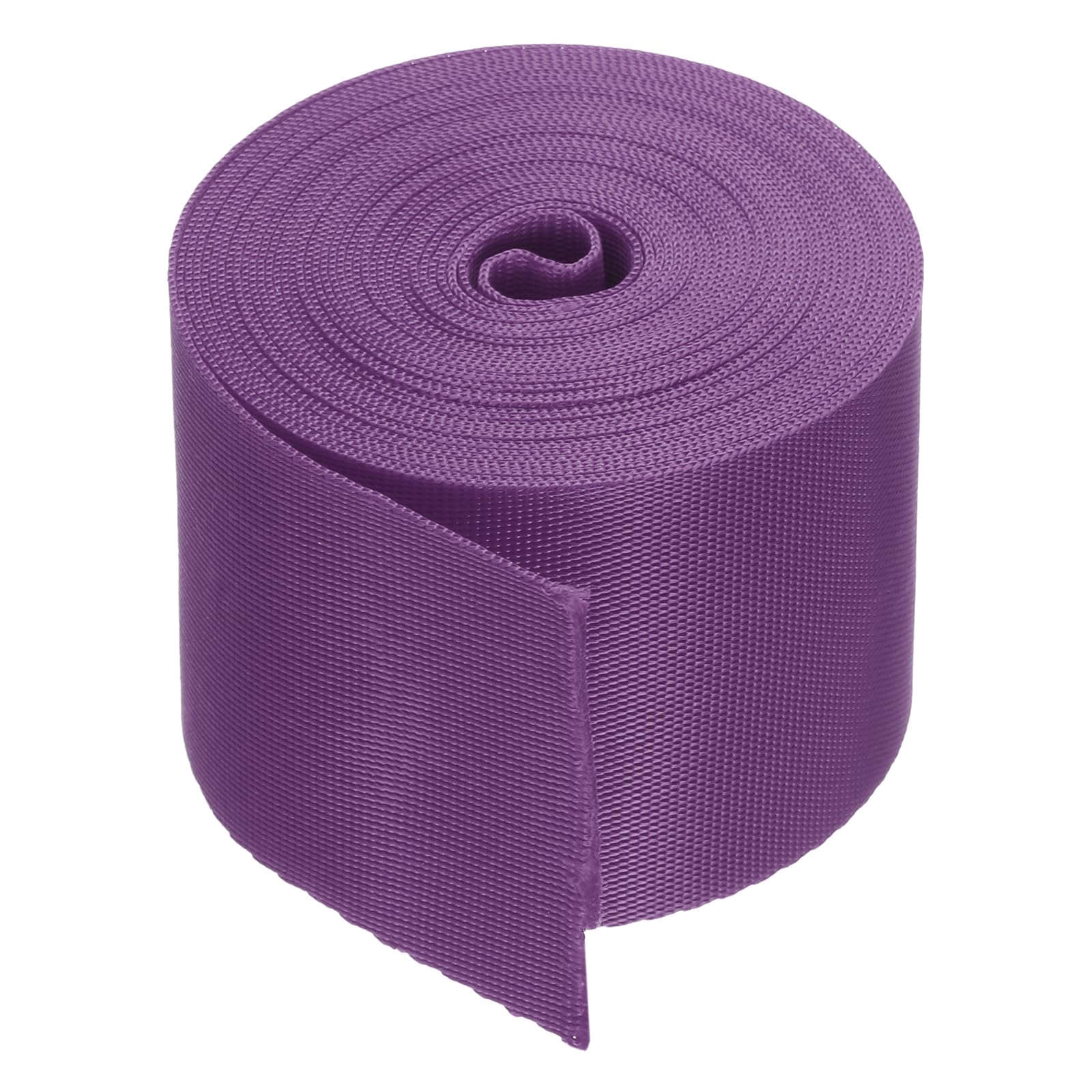 MECCANIXITY Flat Nylon Webbing Strap 2 Inch 5 Yards Polypropylene Webbing Hibiscus Purple for Backpack, Luggage-Rack, Outdoor Climbing, DIY Craft