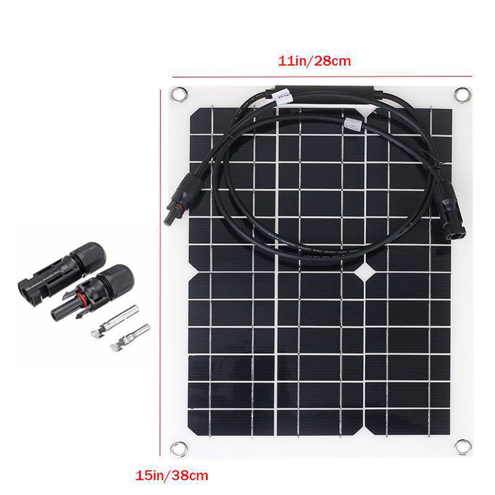 Pannello Solare Flessibile Portatile Da 15 W Kit Regolatore Solare Monocristallino Da 18 V Per Batteria Da 12 V Caricatore Per Telefono Cellulare Da Escursionismo Da Campeggio