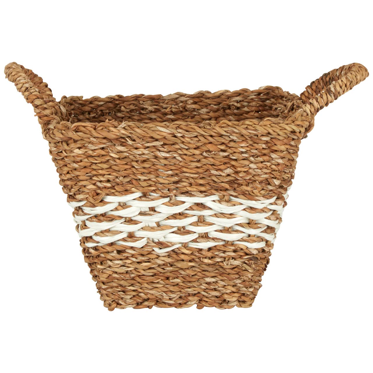 Premier Housewares Copper Finish Cross Design Wire Basket/Tapered Gift Basket/Woven Picnic Basket/Wicker Baskets For Hampers/Hamper Basket Dimensions W14 x D25 x H32cm.