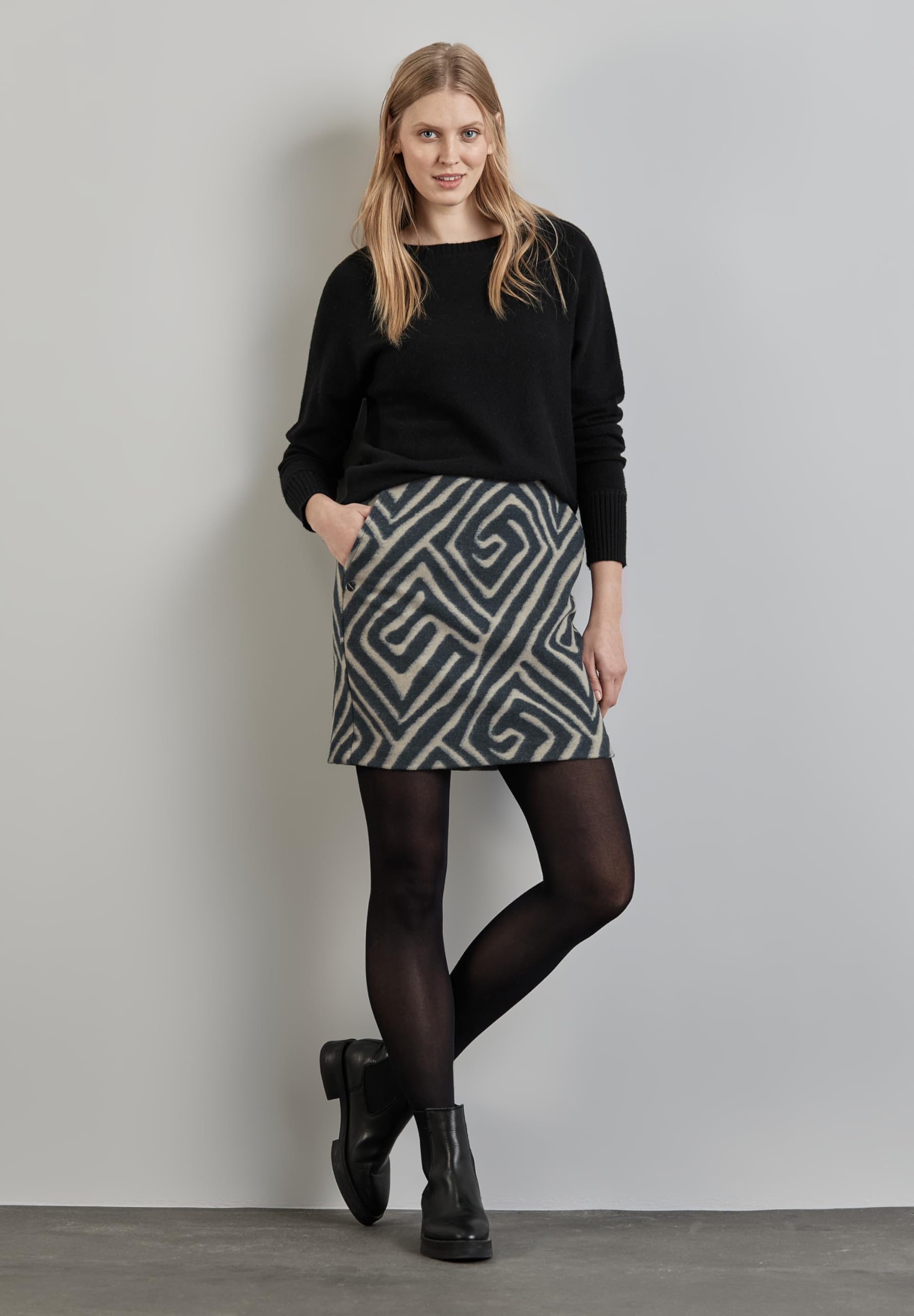 Street One Damen A361629 Gemusterter Rock