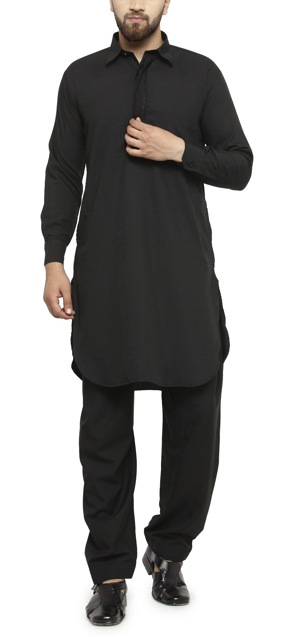 ben martin Rich Cotton Blend Kurta Pyjama For Men-picture-30