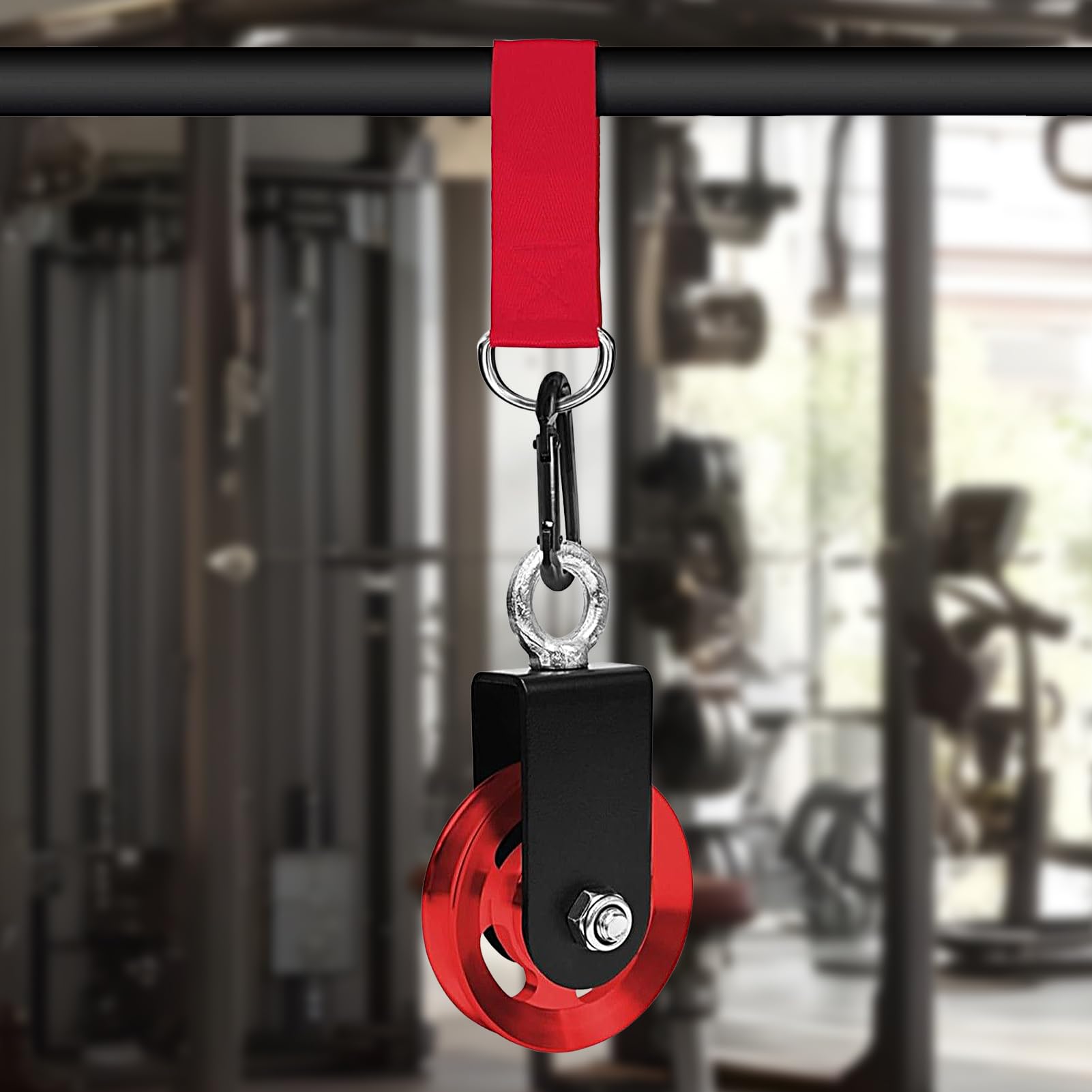 Pulley System, Weight Cable Pulley, 11.61x1.5inch, Smooth Load-Bearing Mechanism, Quick-Release Design, Multifunctional Gym Accessory for Home Workout Setup, Equipment Handling