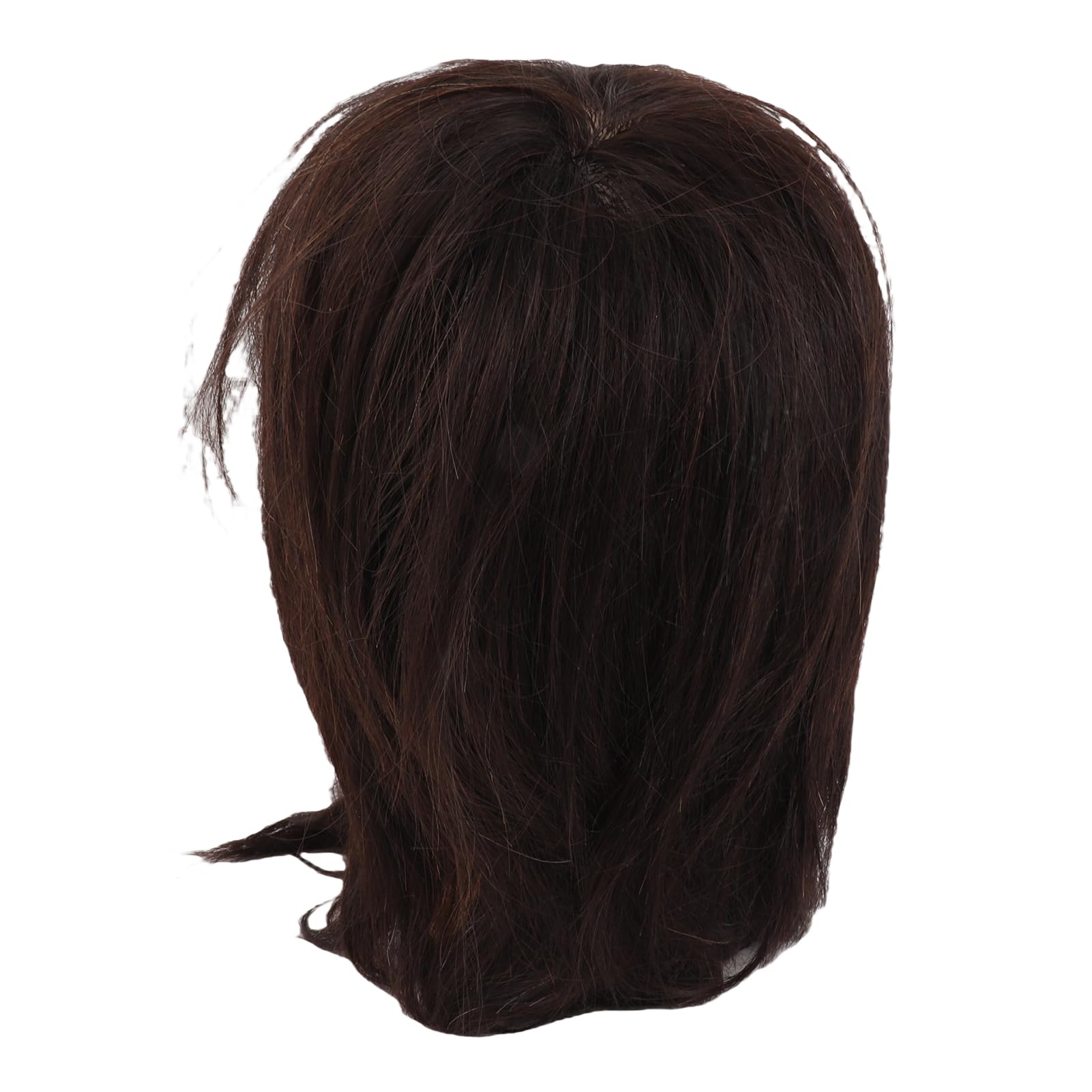Männlicher Schaufensterkopf mit echtem menschlichem Haar, Friseur-Trainingskopf für Schnitt-, Styling- und Färbeproben, Friseur-Übungskopf für Salon- und Kosmetikstudierende