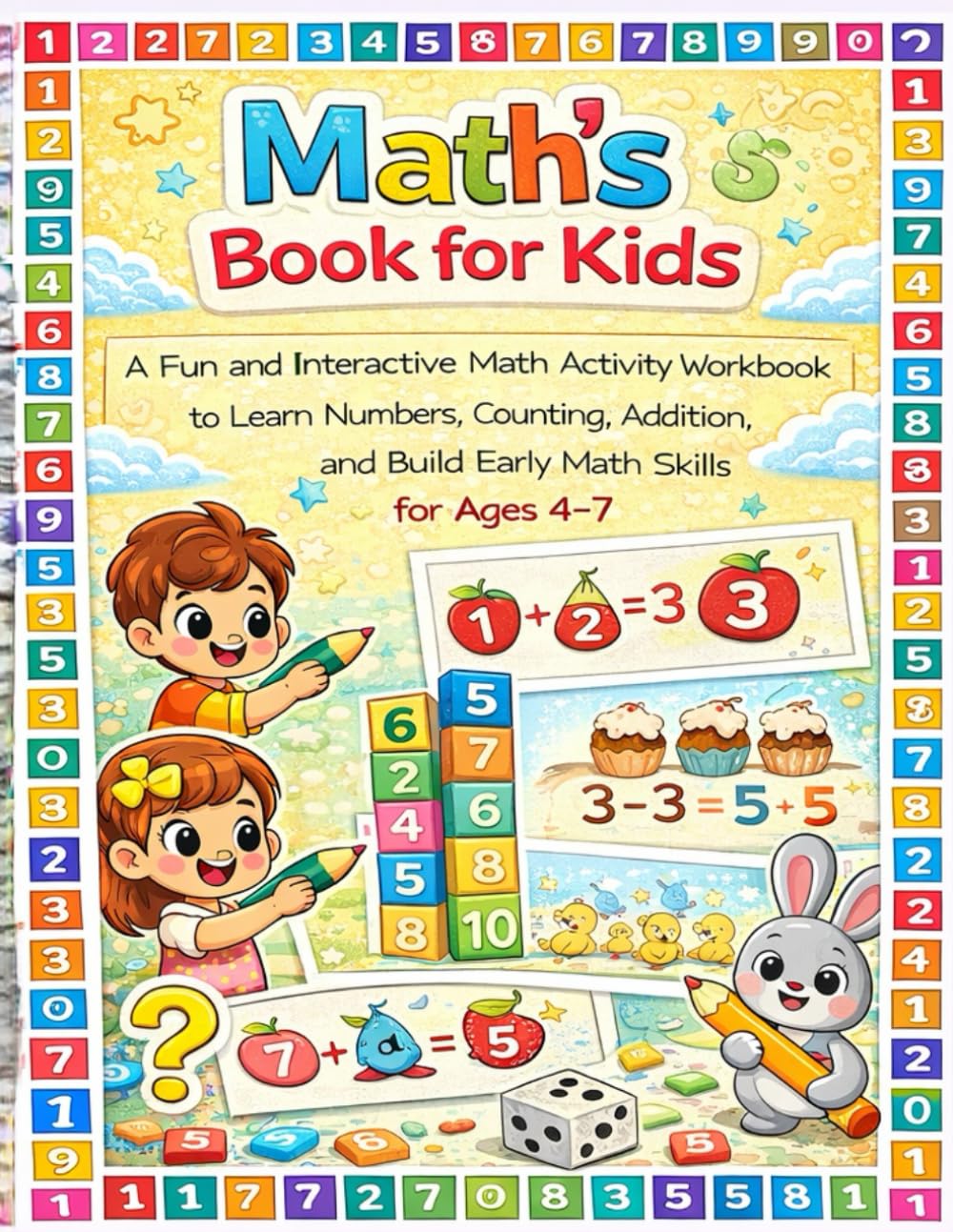 Math’s Book for Kids: A Fun and Interactive Math Activity Workbook to Learn Numbers, Counting, Addition, and Build Early Math Skills for Ages 4–7 (Little Learners Activity Workbook Series)