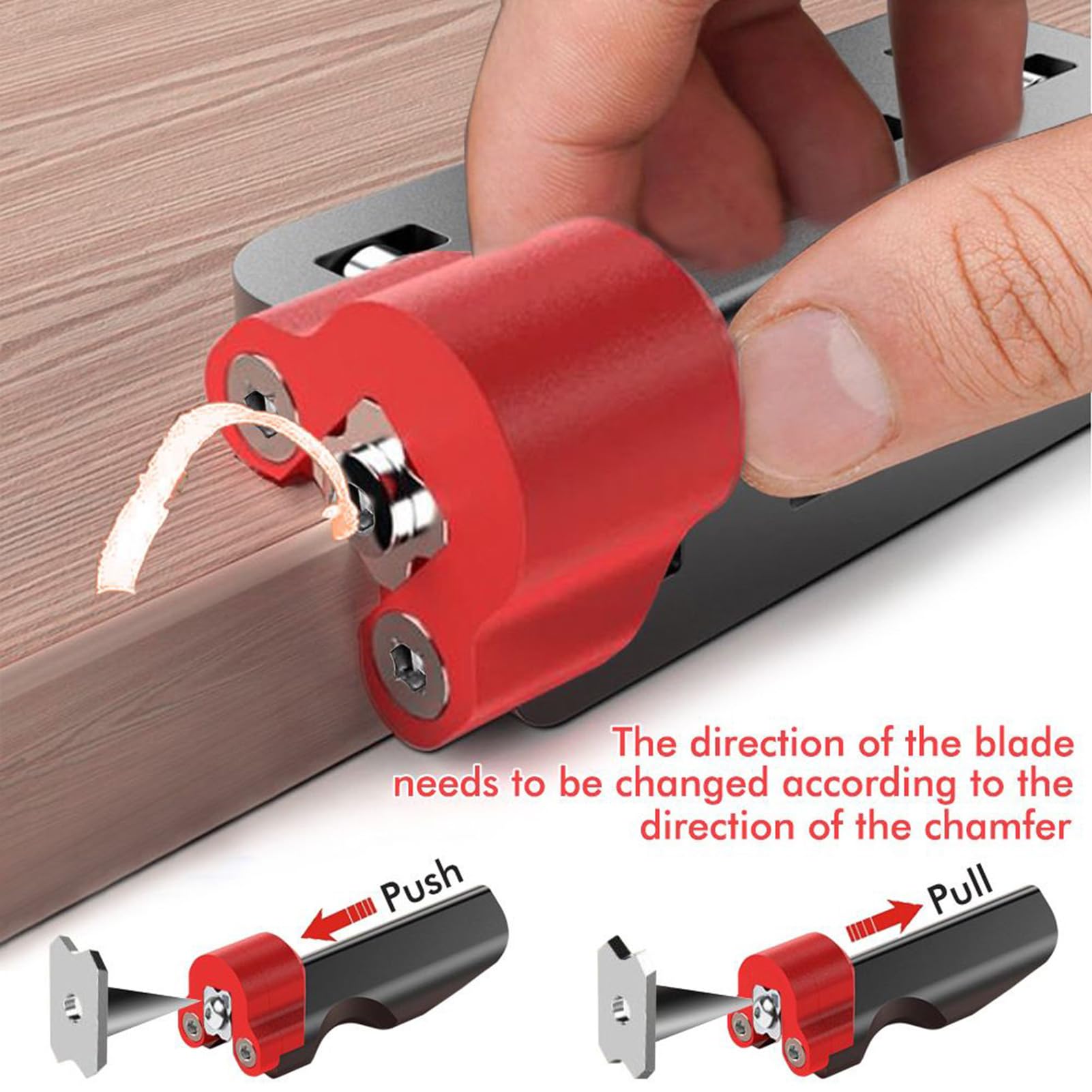 Recortadora de Cantos,Acero de Alto Carbono | Cortador para Bordes de Madera | Para Taller, Entusiasta de Manualidades, Carpintero, Arquitecto, Ingeniero, Recorte de Muebles, Modelo Hecho a Mano