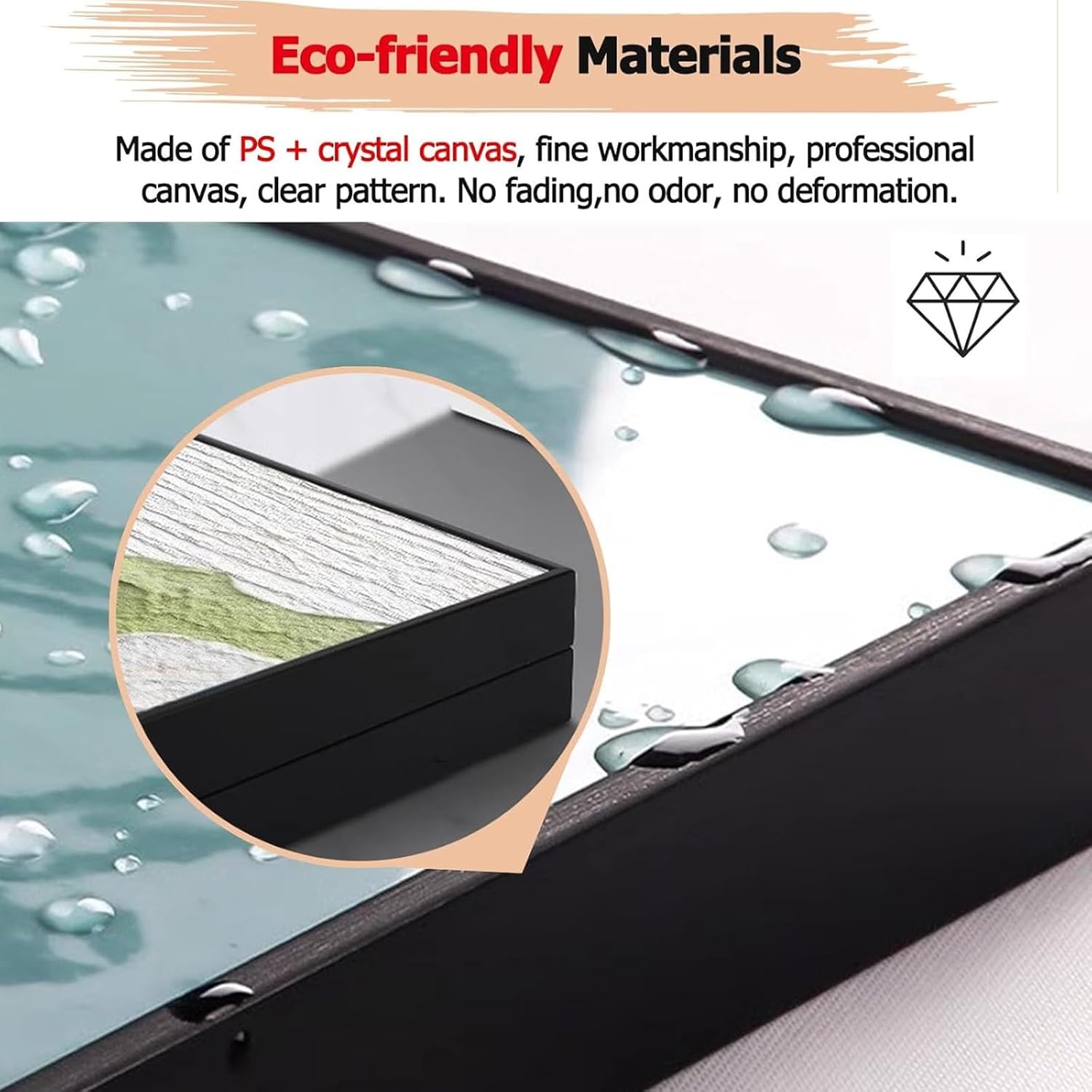 Living Room Electric Meter Cover Box,Electrical Panel Cover Decorative Painting, Hanging Distribution Box Decoration for Bedroom Kitchen Office Hotel (50x40cm/19.7x15.7inch,D)