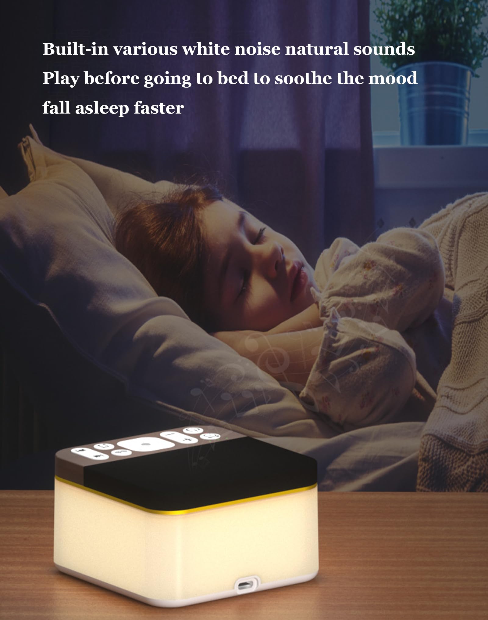 Máquina para Dormir con Ruido Blanco y Sonido Corporal, con Varios Sonidos relajantes, 3 temporizadores y función de Memoria. Bloquea eficazmente el Ruido. Ideal para bebés, niños
