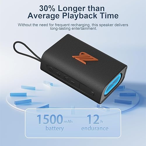 Miniatura 4 de Altavoz Bluetooth TWS pequeños altavoces sonido estéreo claro y fuerte, reproductores multimedia portátiles, altavoz inalámbrico con luces IPX5,